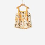 Τοπ tropical printed
