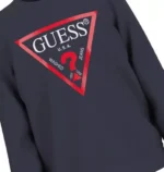 GUESS LS FLEECE CORE NAVY ΦΟΥΤΕΡ - Image 3