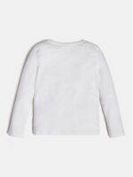 GUESS LS T-SHIRT LOGO WHITE ΜΠΛΟΥΖΑ - Image 2