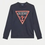 GUESS LS FLEECE CORE NAVY ΦΟΥΤΕΡ