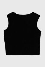 GUESS T-SHIRT MIDI RIB TOP ΜΠΛΟΥΖΑ ΜΑΥΡΟ - Image 2