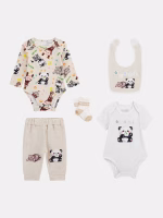 GUESS BABY SET ΚΟΡΜΑΚΙΑ, ΚΑΛΤΣΕΣ, ΣΑΛΙΑΡΑ ΚΑΙ ΠΑΝΤΕΛΟΝΙ