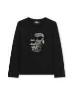 KARL LAGERFELD ΜΠΛΟΥΖΑ ΜΑΚΡΥΜΑΝΙΚΟ