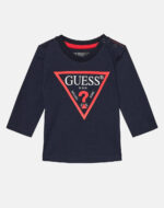 GUESS T-SHIRT ΜΑΚΡΥΜΑΝΙΚΟ ΜΠΛΕ