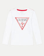 GUESS T-SHIRT ΜΑΚΡΥΜΑΝΙΚΟ ΛΕΥΚΟ