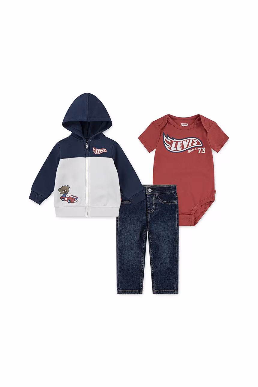 AW25-DKB021-59X_F1 LEVI'S BABY SET 3PC - Image 1