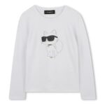KARL LAGERFELD T-SHIRT ΜΠΛΟΥΖΑ ΜΑΚΡΥΜΑΝΙΚΟ