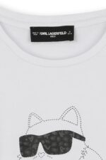 KARL LAGERFELD T-SHIRT ΜΠΛΟΥΖΑ ΜΑΚΡΥΜΑΝΙΚΟ - Image 3