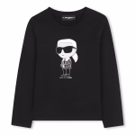 KARL LAGERFELD T-SHIRT ΜΠΛΟΥΖΑ ΜΑΚΡΥΜΑΝΙΚΟ