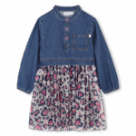 BILLIEBLUSH LEOPARD JEAN DRESS ΦΟΡΕΜΑ