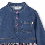 BILLIEBLUSH LEOPARD JEAN DRESS ΦΟΡΕΜΑ - Image 4