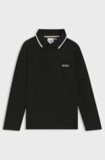 BOSS POLO T-SHIRT ΜΠΛΟΥΖΑ ΜΑΚΡΥΜΑΝΙΚΟ