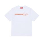DIESEL T-SHIRT OVER LOGO WHITE ΜΠΛΟΥΖΑ