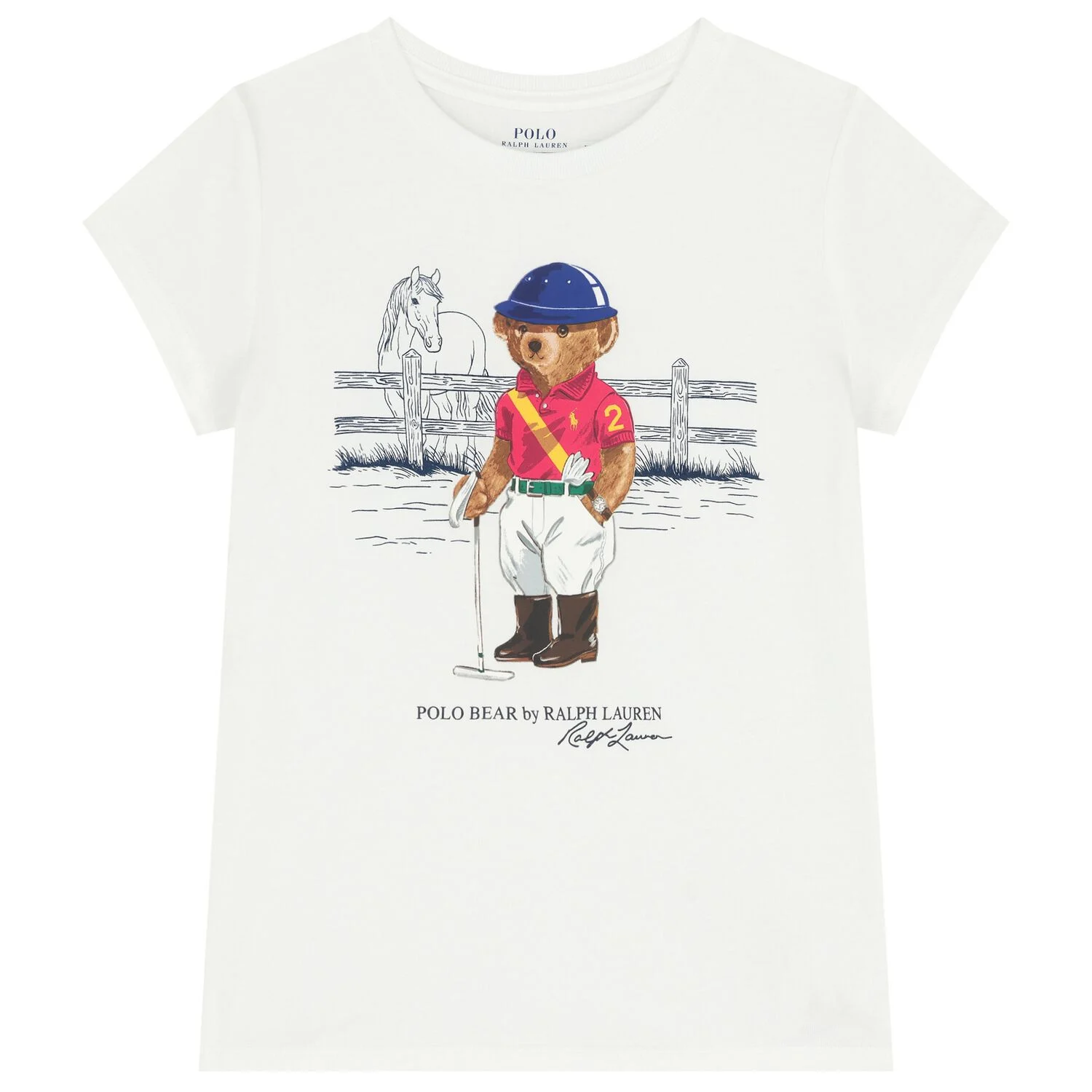 RL-A96120001-WHT-1 POLO RALPH LAUREN BEAR T-SHIRT ΜΠΛΟΥΖΑ - Image 1