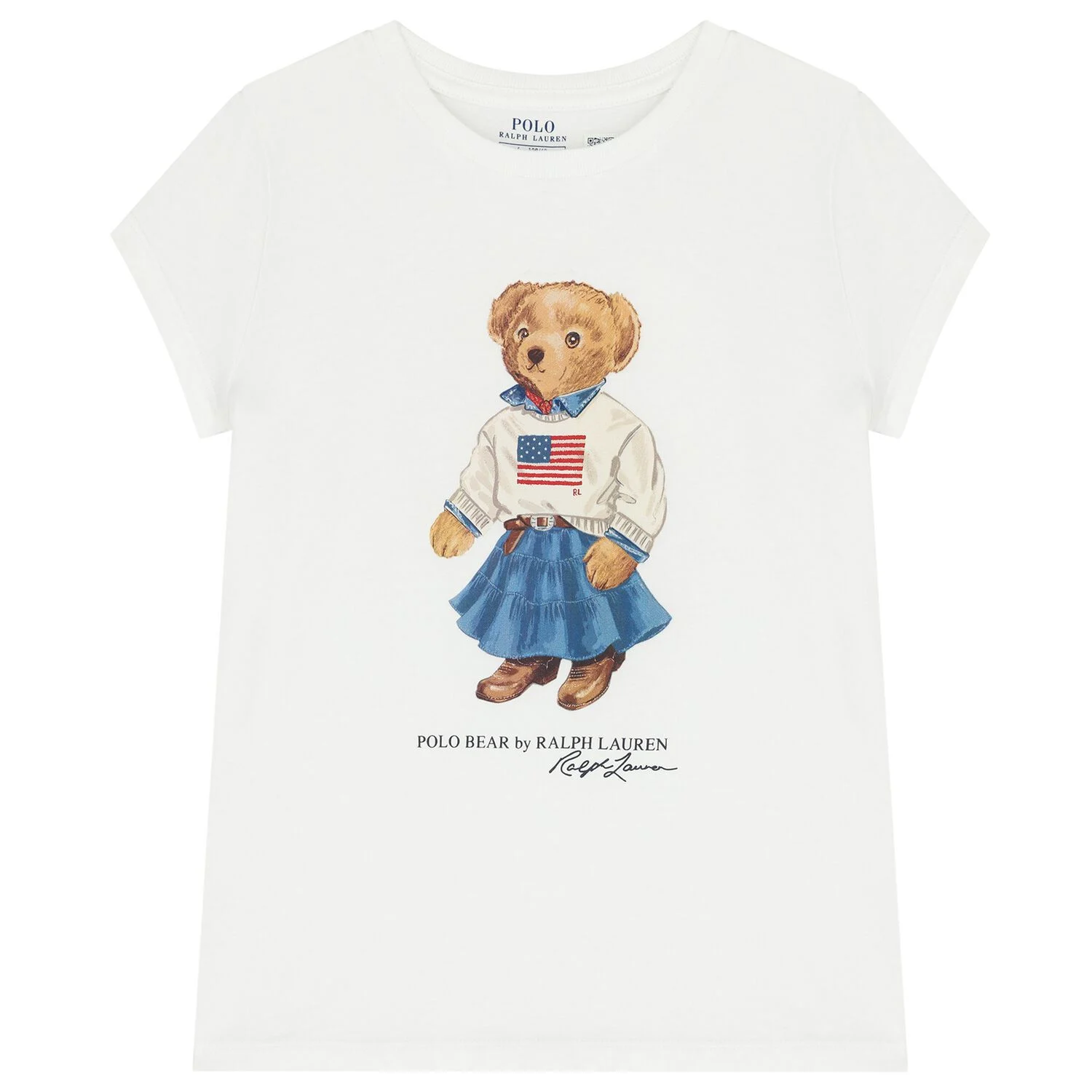 RL-A98403001-WHT-1 POLO RALPH LAUREN BEAR T-SHIRT ΜΠΛΟΥΖΑ - Image 1