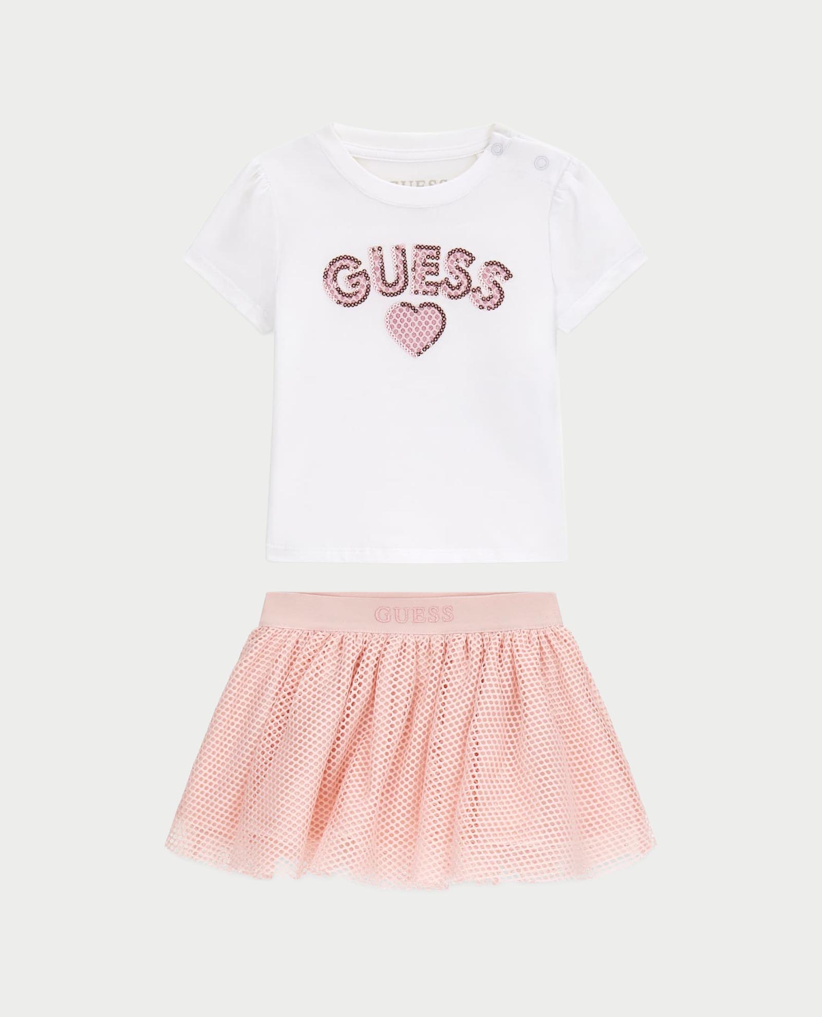 1034---guess---A6RG12-K6YW0G011 GUESS BABY SET ΜΠΛΟΥΖΑ & ΦΟΥΣΤΑ - Image 1