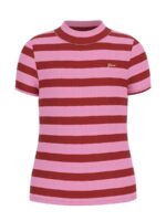 GUESS T-SHIRT SS RIB ΡΙΓΕ ΜΠΛΟΥΖΑ