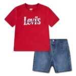 LEVI'S BABY SET RED ΜΠΛΟΥΖΑΚΙ & ΣΟΡΤΣΑΚΙ