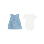 GUESS BABY SET ΚΟΡΜΑΚΙ & DENIM ΣΑΛΟΠΕΤΑ - Image 3