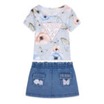 GUESS BABY SET ΜΠΛΟΥΖΑ & DENIM ΦΟΥΣΤΑ