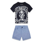 GUESS BABY SET ΜΠΛΟΥΖΑ & OXFORD ΣΟΡΤΣ