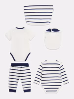 GUESS BABY SET ΚΟΡΜΑΚΙΑ, ΠΑΝΤΕΛΟΝΙ & ΣΑΛΙΑΡΑ - Image 2