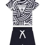 GUESS BABY SET ΜΠΛΟΥΖΑ & ΣΟΡΤΣ ZEBRA