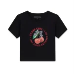 GUESS T-SHIRT CROP SS ΜΠΛΟΥΖΑ ΜΑΥΡΟ