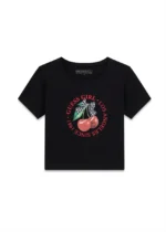 GUESS T-SHIRT CROP SS ΜΠΛΟΥΖΑ ΜΑΥΡΟ