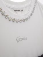 GUESS DRESS MIXED FABRIC ΦΟΡΕΜΑ ΜΑΥΡΟ - Image 3