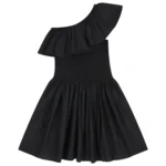 MOLO DRESS RUFFLED BLACK ΦΟΡΕΜΑ
