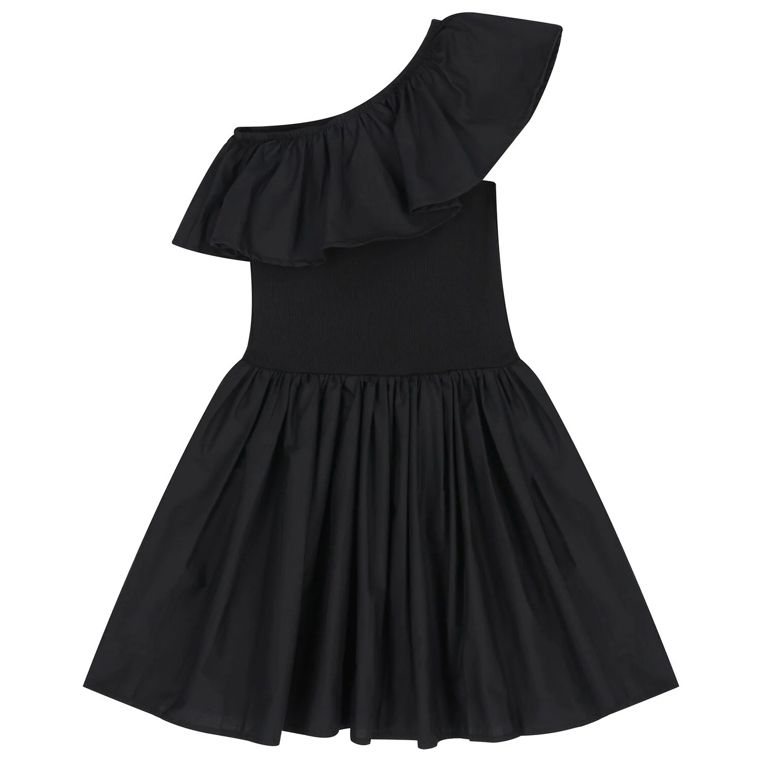 MOLO-2S26E104-0099-1 MOLO DRESS RUFFLED BLACK ΦΟΡΕΜΑ - Image 1
