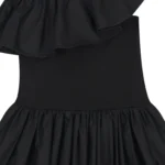 MOLO DRESS RUFFLED BLACK ΦΟΡΕΜΑ - Image 3