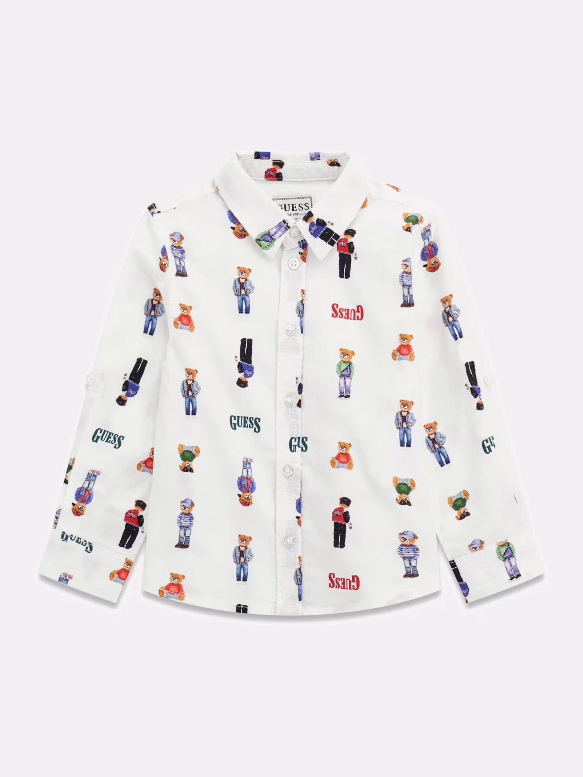 N6RH05W9CL1-PM4Q GUESS OXFORD ADJ. LS SHIRT ΠΟΥΚΑΜΙΣΟ - Image 1