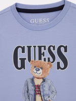 GUESS T-SHIRT TEDDY ΜΠΛΟΥΖΑ ΓΑΛΑΖΙΟ - Image 3