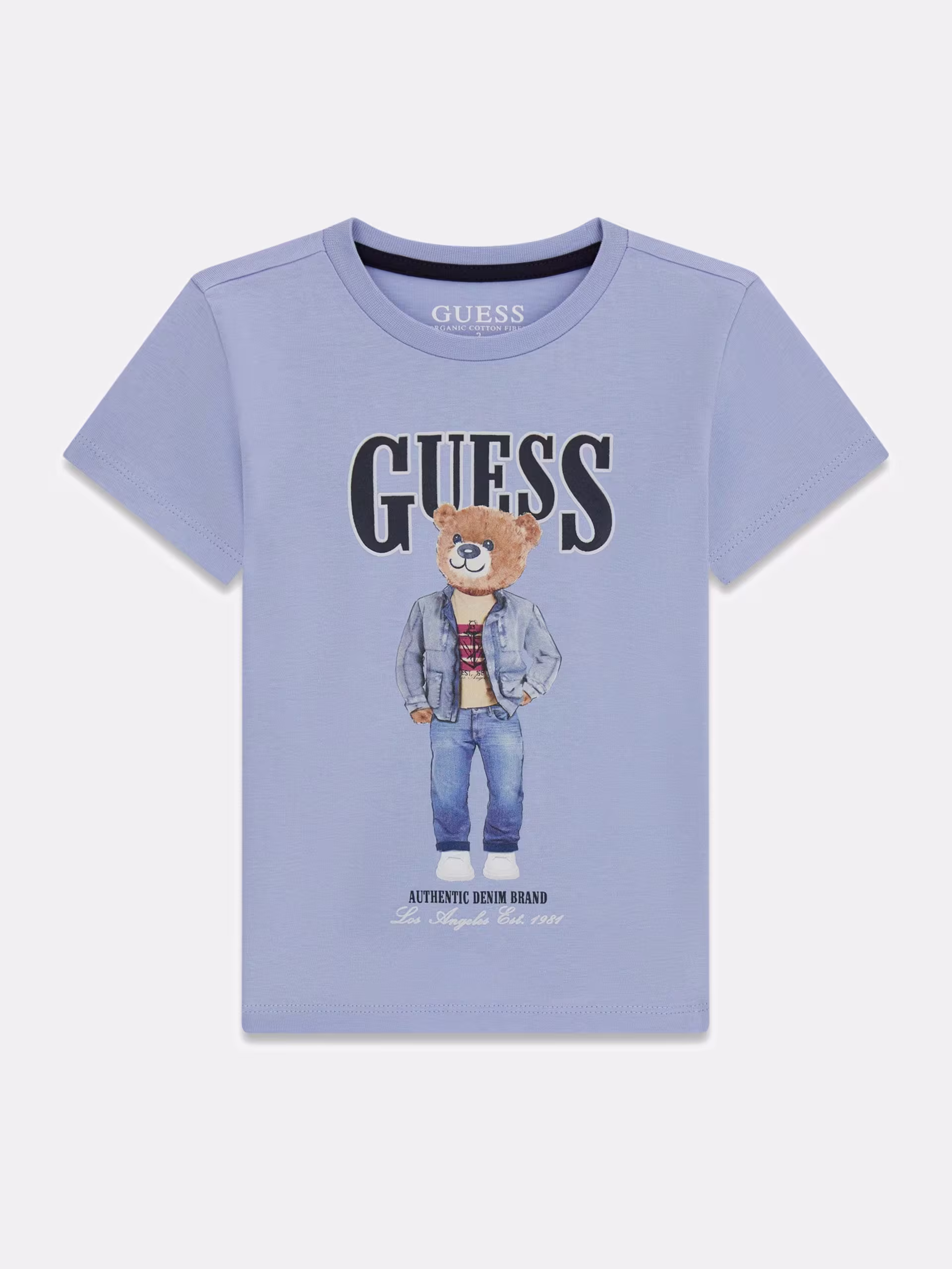 N6RI05K8HM4-G76S GUESS T-SHIRT TEDDY ΜΠΛΟΥΖΑ ΓΑΛΑΖΙΟ - Image 1