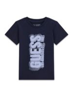 GUESS T-SHIRT ΜΠΛΟΥΖΑ ΣΚΟΥΡΟ ΜΠΛΕ
