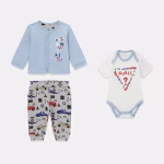 GUESS BABY SET CAR ΖΑΚΕΤΑ, ΠΑΝΤΕΛΟΝΙ & ΚΟΡΜΑΚΙ