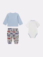 GUESS BABY SET CAR ΖΑΚΕΤΑ, ΠΑΝΤΕΛΟΝΙ & ΚΟΡΜΑΚΙ - Image 2