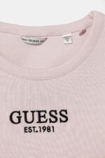 GUESS T-SHIRT RIB MIDI ΜΠΛΟΥΖΑ ΡΟΖ - Image 3