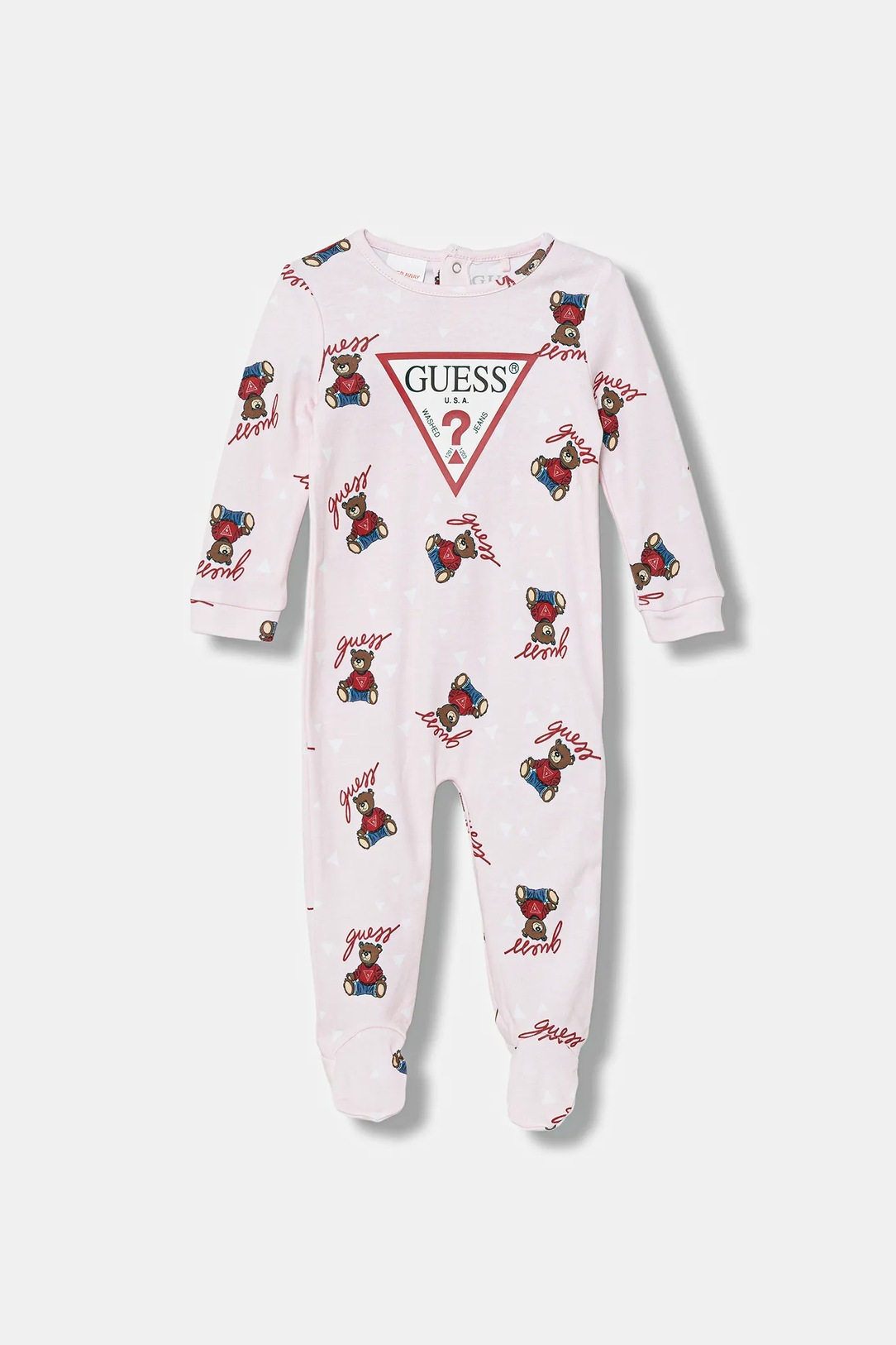 SS26-BPG007-30X_F1 (1) GUESS BABY OVERALL ΦΟΡΜΑΚΙ ΡΟΖ - Image 1