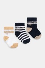 GUESS BABY SET 3PCS NEWBORN SOCKS