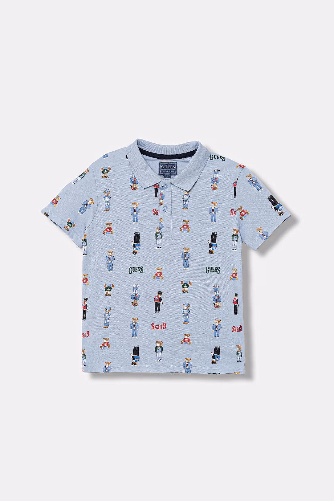 SS26-POB012-55X_F1 GUESS POLO T-SHIRT ΜΠΛΟΥΖΑ - Image 1