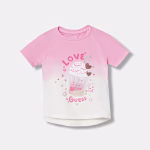 GUESS T-SHIRT HIGH LOW DIP LOVE ΜΠΛΟΥΖΑ