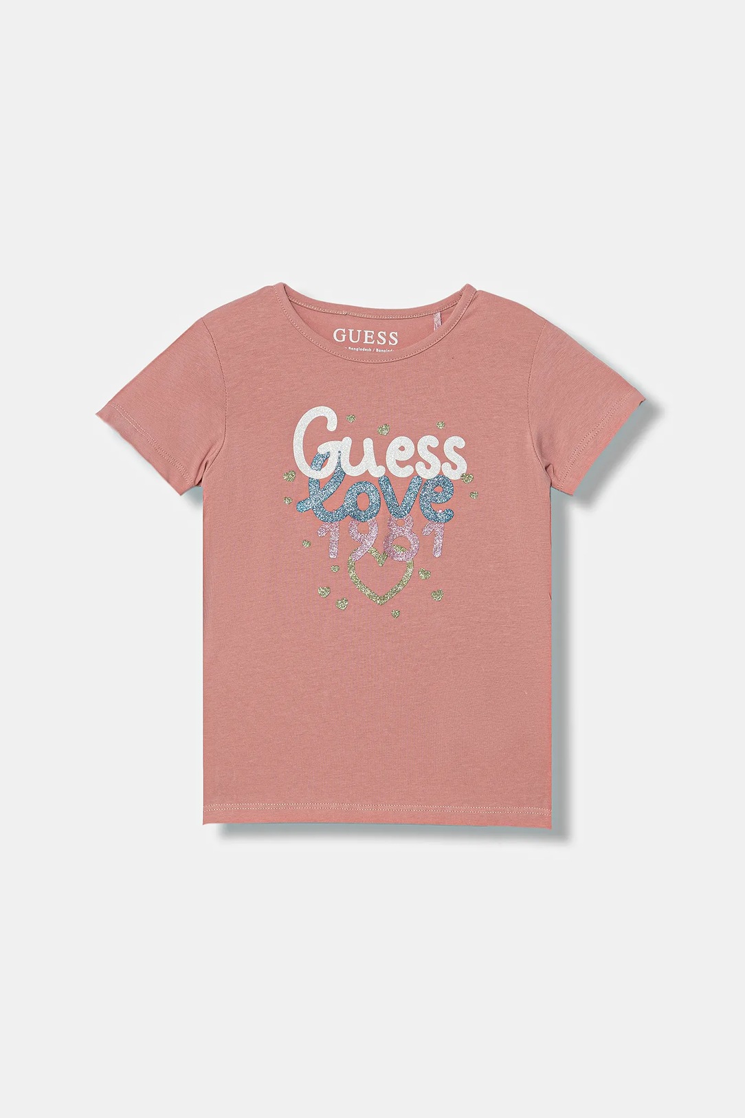 SS26-TSG031-30X_F1 GUESS T-SHIRT LOVE ΜΠΛΟΥΖΑ - Image 1