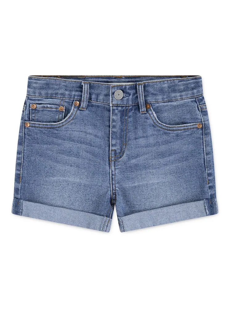 Y41545s LEVI'S GIRLFRIEND SHORTS BLUE - Image 1