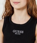 GUESS T-SHIRT MIDI RIB TOP ΜΠΛΟΥΖΑ ΜΑΥΡΟ - Image 5
