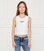 GUESS T-SHIRT MIDI RIB TOP ΜΠΛΟΥΖΑ ΛΕΥΚΟ - Image 5