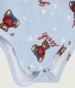 GUESS BABY SET ΖΑΚΕΤΑ, ΠΑΤΕΛΟΝΙ & ΚΟΡΜΑΚΙ ΓΑΛΑΖΙΟ - Image 5
