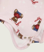 GUESS BABY SET ΖΑΚΕΤΑ, ΠΑΤΕΛΟΝΙ & ΚΟΡΜΑΚΙ ΡΟΖ - Image 5